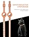 Joytale Reflective AirTag Cat Collar, Breakaway Buckle, 2 Pack Lightweight AirTag Holder Pet Collars with Bell, Adjustable 7.5-12.5 Inch for Girl Boy Cats Kitten Puppy, Orange