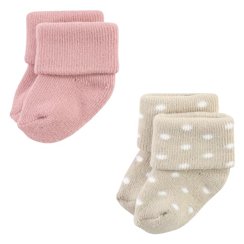Image of Hudson Baby Baby 8-pack Cotton Rich Newborn and Terry Socks