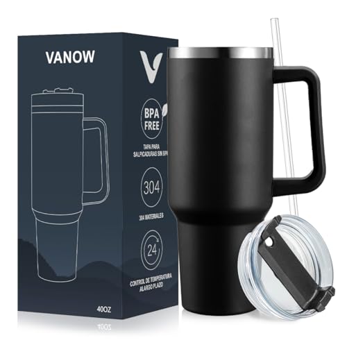 Opiniones de Termo negro que puedes comprar esta semana. 43 40OZ Vaso Térmico de Acero Inoxidable, Easytao Taza Termica Frio y Caliente para Cafe con Tapa y Popote, Fácil de Limpiar, Termo Infusor de Vacío Doble para Hombre, Mujer,...