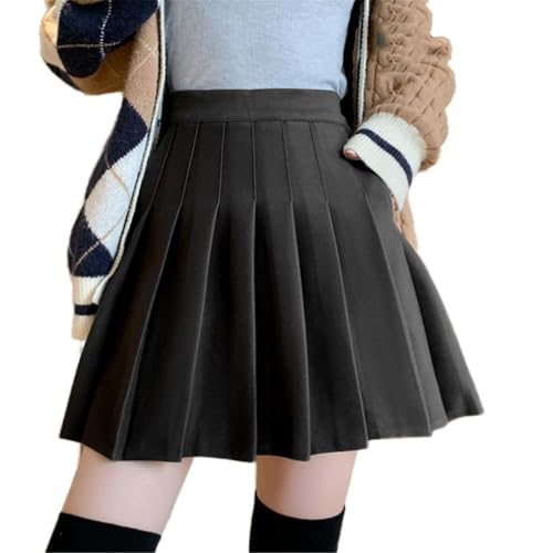 Women's High Waist Retro Cotton Multi-Pocket Short Skirt3