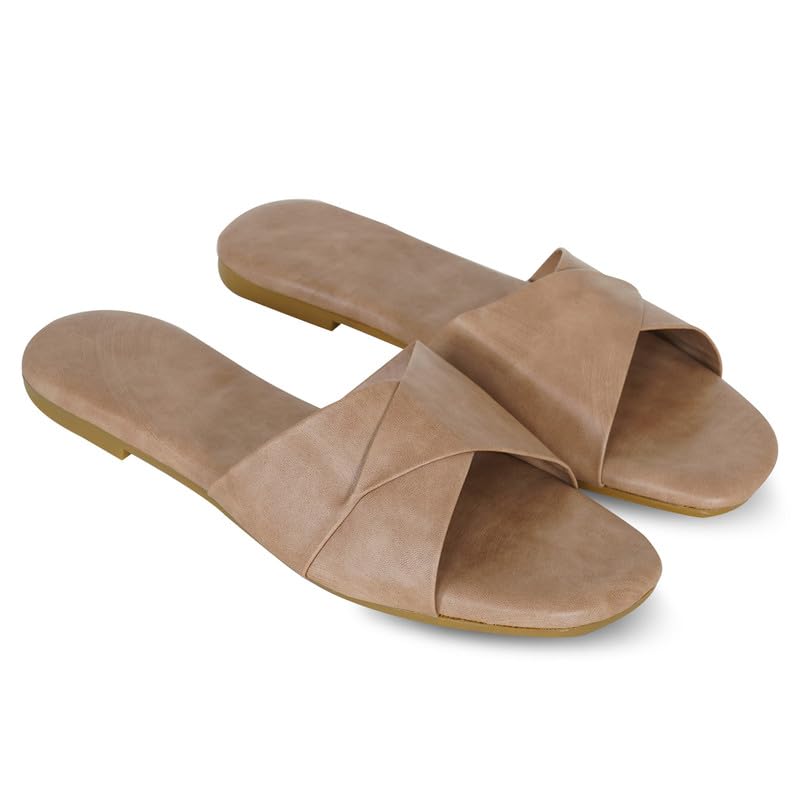 Image of DFR Women Casual Cushioned Flat Slippers Woman
