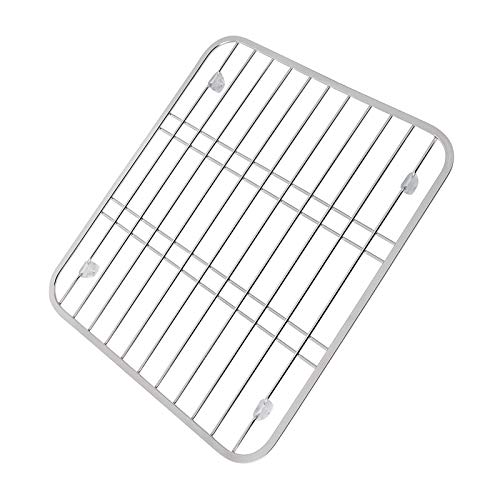 Scolapiatti per lavello in acciaio inox, multifunzione, per cucina e frutta, griglia di protezione per lavello da cucina