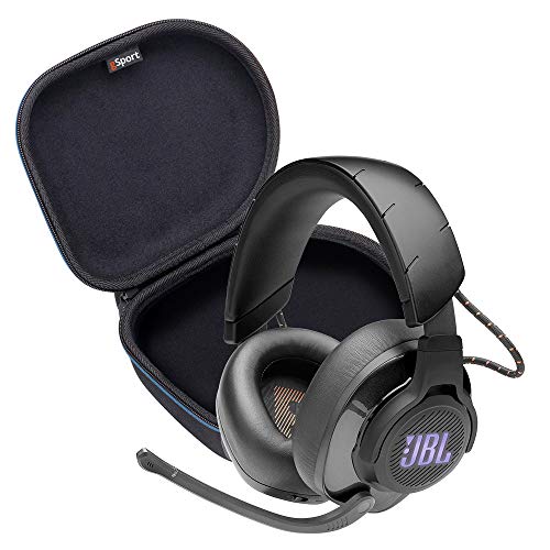 JBL Quantum 600 Wireless Over-Ear Performance Gaming Headphone Bundle with gSport Deluxe Travel Case (Black)