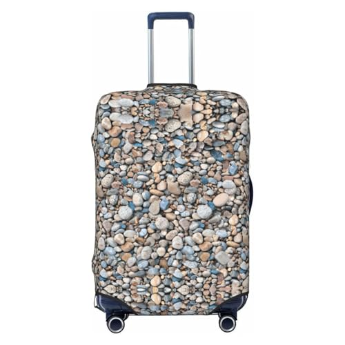 Pebble Stone Pattern Print Luggage Suitcase Cover Protector Luggage Washable Covers With Concealed Zipper
