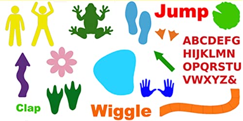 Flèche animée en vinyle durable pour parcours sensoriel d'enfants