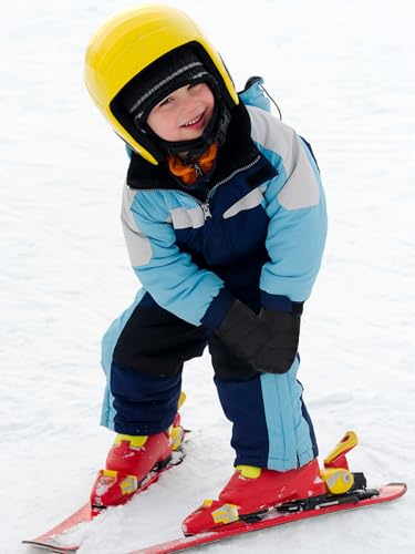 Image of Geyoga 4 Pairs Kids Mittens Waterproof Ski Gloves Boys Girl Warm Snow Winter Mittens for Kids Toddler Outdoor Activities