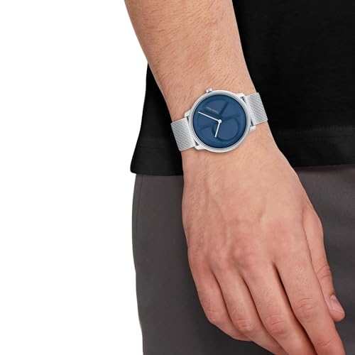 Image of Calvin Klein Women's CK Iconic - 35mm 2H Quartz Watch - Stainless Steel Mesh Bracelet - Water Resistance 30 Meters - Premium Fashion Timepiece for Everyday Style - Gift for Her