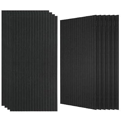Large Acoustic Panels for Wall Sound Proof Sound Dampening Panels for Wall Decor And Ceilings 47.2 x 23.6 x 0.4 Inch Polyester Fiber Noise Absorb Panels for Bedroom Home Studio Office (Black, 10 Pack)