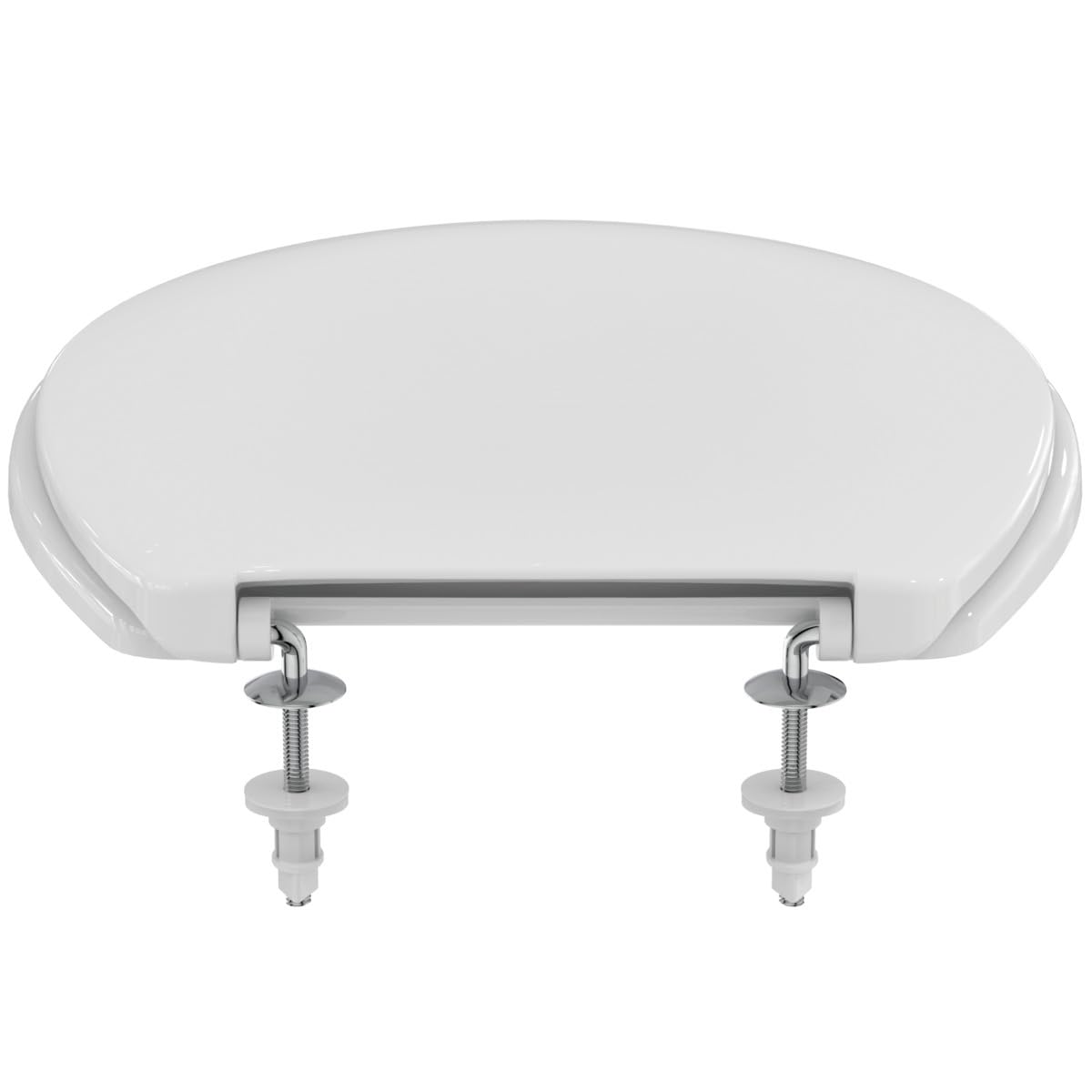 Ideal Standard San Remo Universal asiento WC ovalado clásico – Blanco | Asiento de inodoro universal adecuado para inodoros estándar, K705301