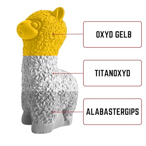 TFC Farbpigment Oxid Gelb – Hochdeckendes Pigmentpulver für Reliefgießmassen wie Xyrarock, Gips, Epoxidharz und Beton, Matt, Lichtbeständig und Wetterfest I 2kg