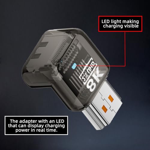Adaptador HDMI ángulo 90° macho a HDMI 2.1 hembra 8K 60hz miniatura 4