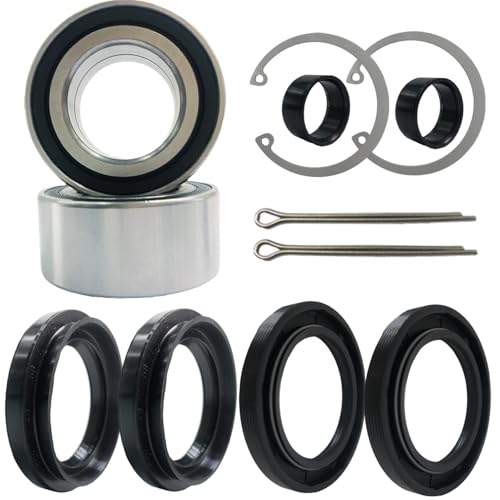 Front Wheel Bearing & Seal Kit Fit for ATV Foreman 400 450 500 Rubicon 500 Rincon 650 680 Wheel Hub Bearing Replace 91051-HA7-651 91209-HN2-003 91256-HM7-003