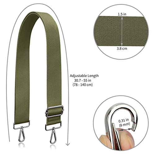Image of Allzedream Thick Purse Strap Wide Adjustable Replacement Crossbody Bag Handbag