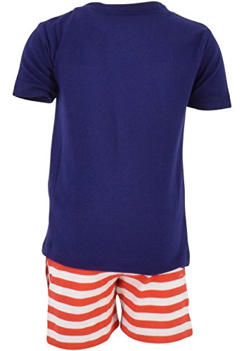 Boys 2pc Shorts Set Outfit Short Sleeve Shirt with Classic Applique Print and Shorts3