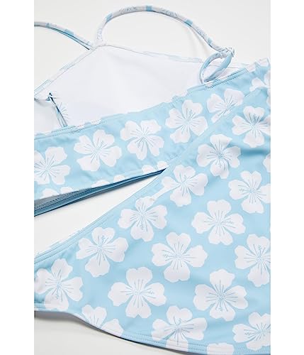 Image of Roxy Girls Vacation Memories Crop Top Set Swimsuit Set
