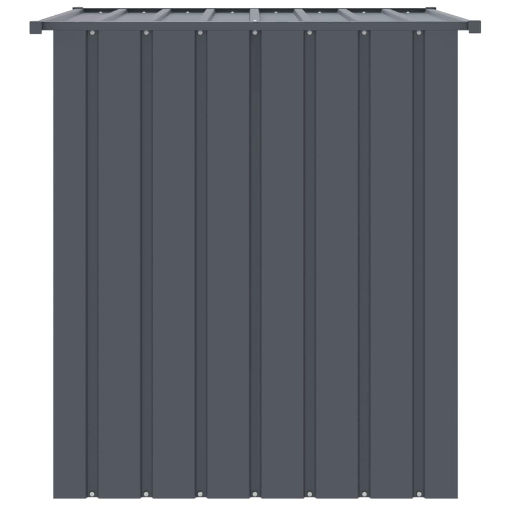 Niche pour Chien Extérieur Métal, Chenil d'extérieur Enclos Cage pour Chien avec Toit Noir 110x103x109 cm Acier galvanisé