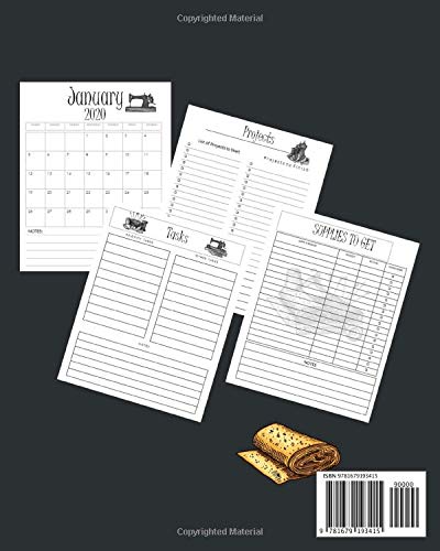 2020-2021 Sewing Planner: Organize & Track Your Sewing Projects, Gifts to Make, Supplies Needed, Important Dates to Remember image 2
