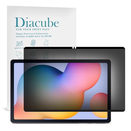 DIACUBE Magnetic & Nano Adsorption 360° 4-Way Privacy Screen Protector for Samsung Galaxy Tab S6 Lite 10.4 inch (2024/2022/2020) | Detachable, Anti-Spy, Anti-Fingerprint | Works in Both Landscape & Portrait Modes