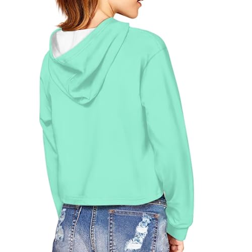 Girls Crop Tops Size 5-14 Long Sleeve Hooded Sweatshirts Comfy Soft Hoodies for Kids Casual Trendy Fall Clothes4