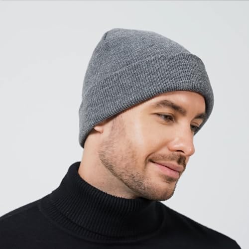Image of ZOORON 1&2 Pack Beanie for Men Women Slouchy Beanie Hats Winter Knit Caps Soft Ski Hat Unisex