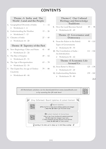 Image of Oswaal NCERT & CBSE ONE FOR ALL WORKBOOK Social Science (Exploring Society India and Beyond) Class 7 For 2026-27
