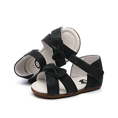 Peggy Piggy Baby Girls Sandals Summer Shoes Outdoor First Walker Infant Girls Shoes For Summer Soft Outsole(Pp2202-Blk-19) thumb #3