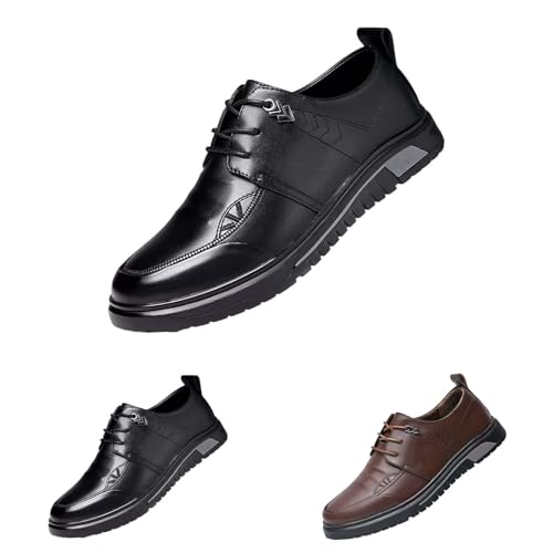 Zapatos Oxford de vestir cómodos para caminar todo el día en negro 7