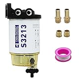 S3213 Fuel Water Separator Marine Kit, 10 Micron Filter Effect is Suitable for 3/8 Inch Npt