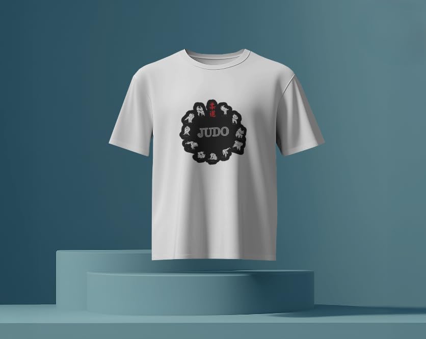 VASAL Minimalist Judo T-Shirt | No-Distraction, High-Performance Design (in, Alpha, L) Black 1