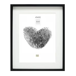 Deknudt Frames S223K2P1 Cadre Photo avec Profondeur Bois Noir 40 x 50 cm