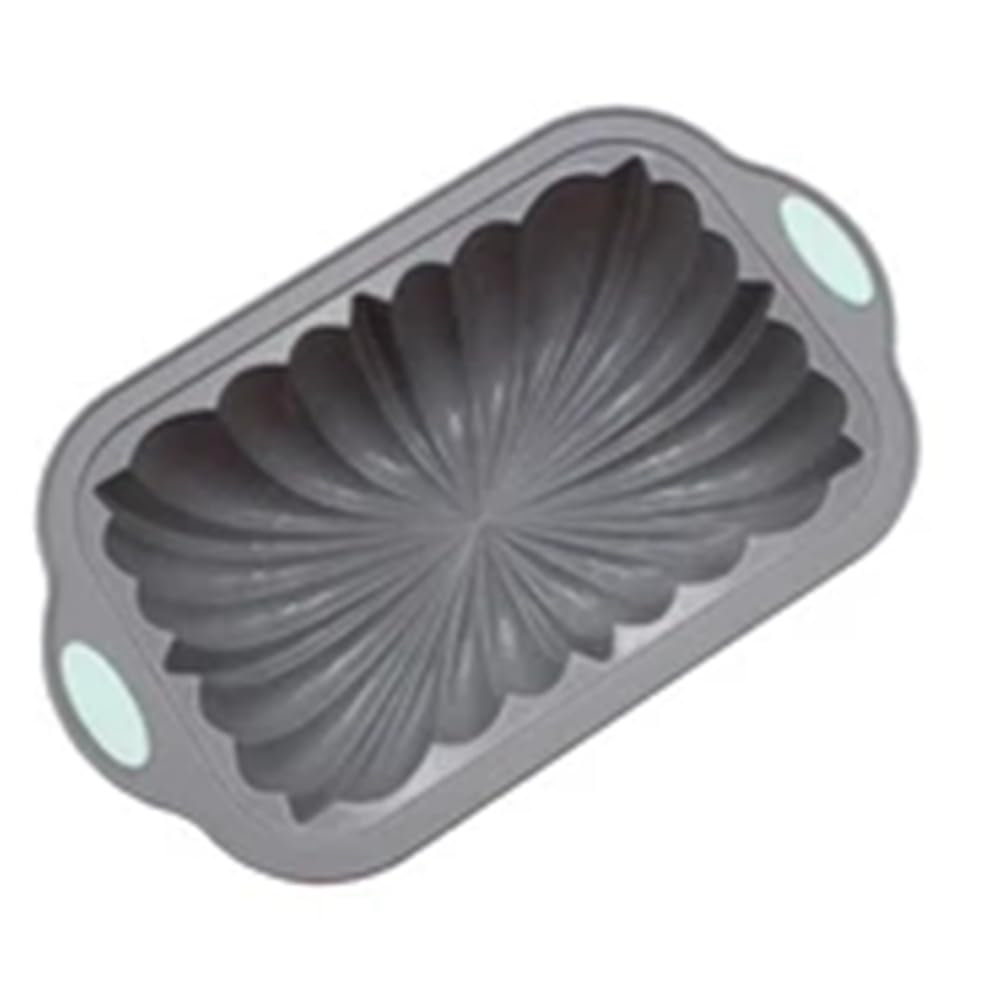 qimoi 1 PCS Silicone Bread Loaf Pan Nordic Design Classic Fluted Toast Mold Secure Baking Mould,A