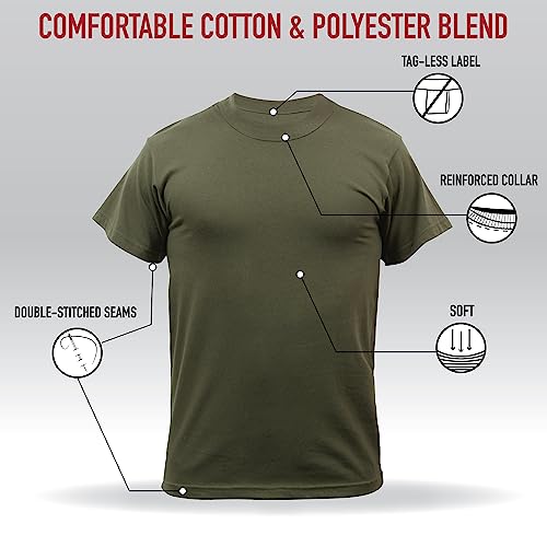 Image of Rothco Camo T-Shirt | Men's Short Sleeve Camouflage Crew Neck Base Layer Rugged Outdoor Hiking Workout Gym Tee Shirt