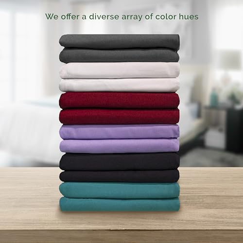Parure de lit confortable et respirante en microfibre lavable vert sauge - 8