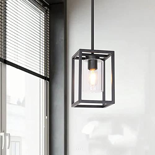Lustre de plafond en fer forgé beige noir avec hauteur réglable et culot E27 nostalgique