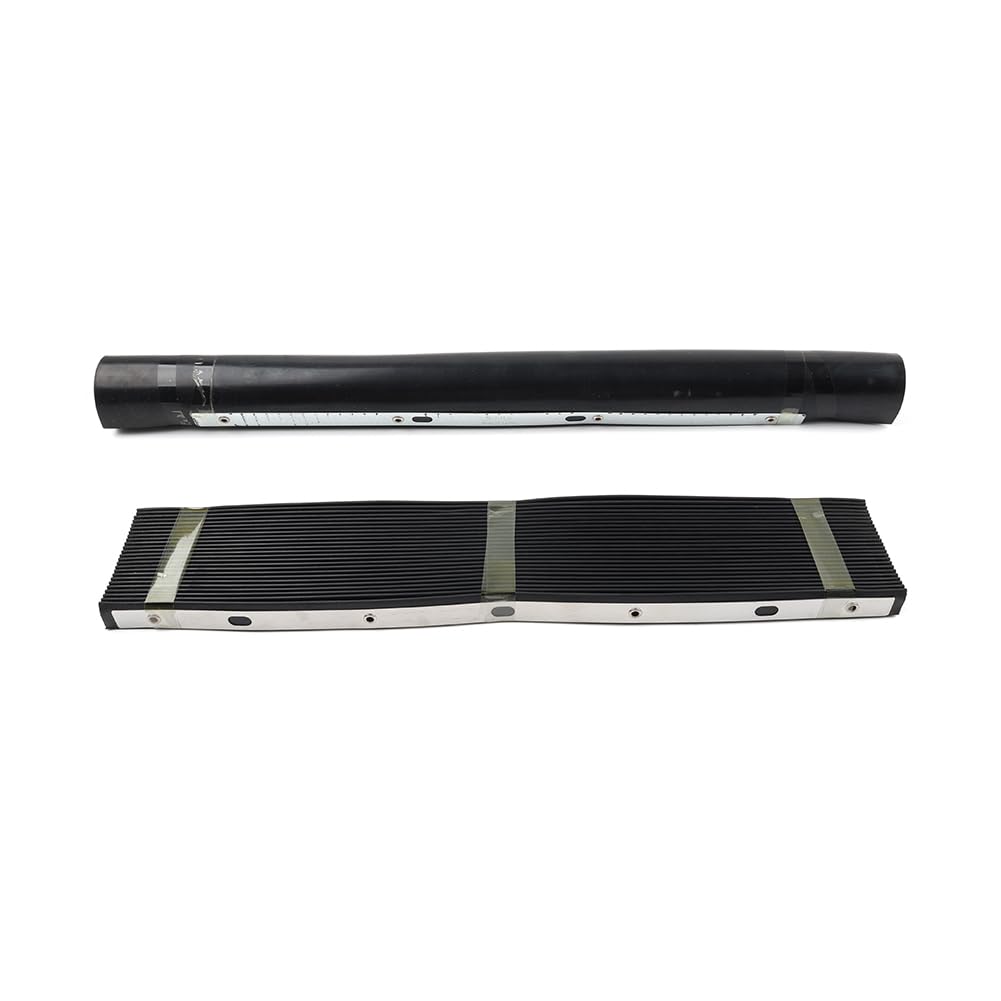 CNxinn10 2pcs Front Accordion Way Cover Guard Back For Bridgeport Milling Machine Part Rubber Black