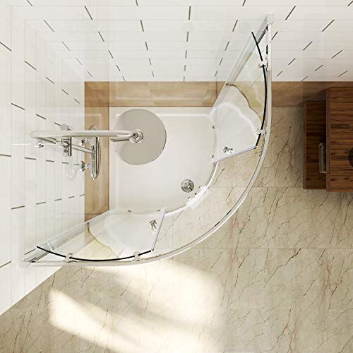 ELEGANT 900 x 900 mm Quadrant Shower Enclosure 6mm Easy Clean Glass Sliding Shower Cubicle Door - Image 2