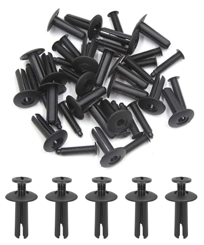 Flaconi 20PCS Rivetti in Plastica per Auto,Clip Fissaggio Auto,Viti Plastica,Auto Rivetti Fissaggio Paraurti,Usato per Rivestimenti Delle Portiere,Paraurti,Minigonne Laterali