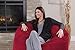 Chill Sack Bean Bag Chair: Giant 4' Memory Foam Furniture Bean Bag - Big Sofa with Soft Micro Fiber Cover - Cinnabar
