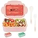 Brotdose Lunchbox Kinder mit Fächern Bentobox Erwachsene 1100ml Auslaufsicher, Ziidoog Bento Box mit Löffel und Gabel, zum Schule / Büro / Picknickreisen, für Mikrowellen und Spülmaschinen
