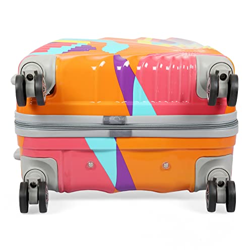 Image of Polo Class 2Pc Luggage Trolley Bag Set (24 /28 inch) - Multicolor