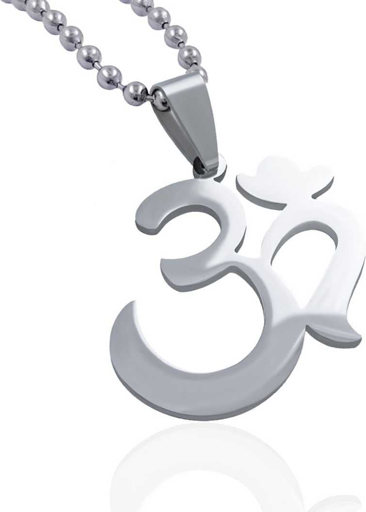 VIEN Religious Om Pendant Locket Silver Stainless Steel Necklace Chain for Men and Women (B09XR9S8H8) Amazon Price History, Amazon Price Tracker