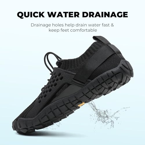 NORTIV 8 Women's Water Shoes Barefoot Quick Dry Aqua Swim Shoes for Beach Sports Fishing Hiking Boating Surfing Shoes, treklady3