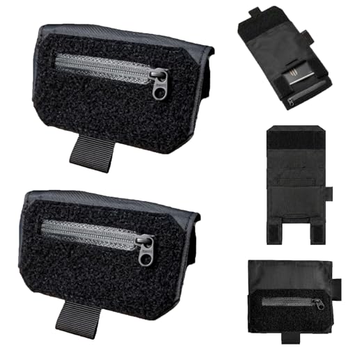 HIDEZHI Slim Belt Wallet — Zero Bulk For Your Everyday Carry, Concealed Retractable Quick Access Wallet for Cash, Cards & ID (2pcs)