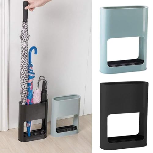 Entrée encombrée ? Porte-parapluies compact noir pour optimiser l'espace - 8