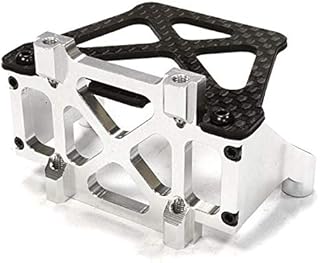 Integy RC Model C26149SILVER Billet Machined Replacement Rear Bulkhead Brace for C26146 LCG Conversion Kit