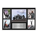 KBGDFSDF Poster sur toile avec autographe de boxe de Lewis Hamilton 30 x 45 cm