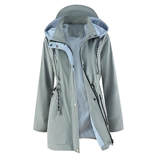 Veste de transition chaude femme contre le vent et la pluie fine