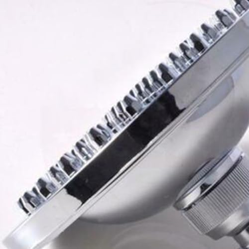 6 Inch Round High Pressure Rain Shower Head, Polished Chrome ABS Rainfall Overhead Top Bath Showerhead for Modern Bathroom