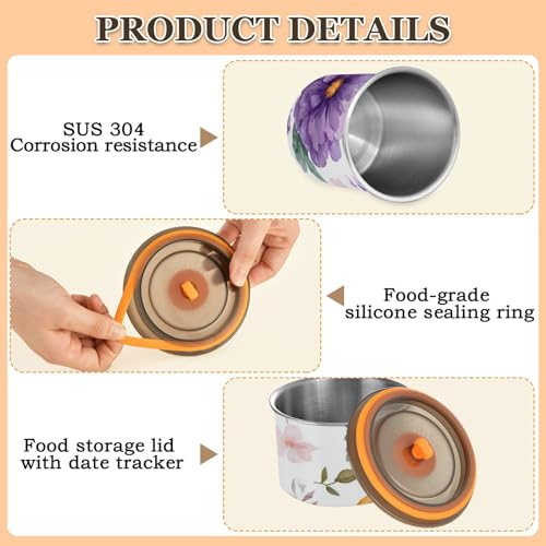 Contenedor hermético para café acero inoxidable 17oz miniatura 5