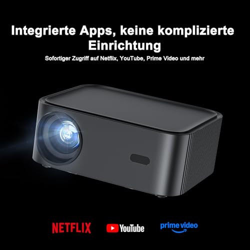 Smart Beamer 4K kompatibel mit Netflix-App,HAPPRUN H11 Beamer Heimkino mit Autofokus & Dolby Audio, WiFi 6 & Bluetooth - Outdoor Projektor Für Garten, Streaming & Spiele ohne TV-Stick – Bild 3